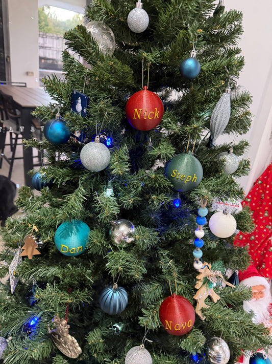 Custom Christmas Baubles